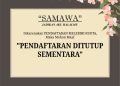 Jadikan Aku Halalmu, Tutup Sementara