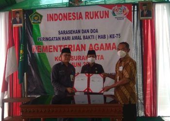 Walikota Surakarta Hibahkan Tanah di HAB ke 75 Kemenag RI