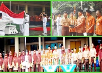 KAKANKEMENAG KOTA SURAKARTA MENJADI PEMBINA UPACARA DI MTSN SURAKARTA 1