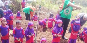 Hilangkan Jenuh, Adakan Outing Class Dengan Bertanam
