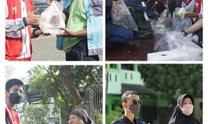 PMR MTsN Surakarta 1 Bagikan Ratusan Paket Makanan di Bulan Sya ban