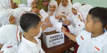 Lombok berguncang, MIN Surakarta Menyumbang