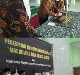 Musta'in Ahmad Resmikan Masjid Abu Bakar As Sidiq*_