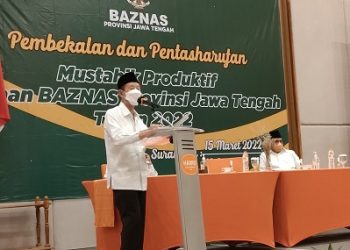 Pentasyarufan Zakat untuk Mustahik Produktif Berbasis Majelis Taklim di Hotel Harris pada 15 Maret 2022