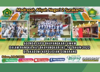 SISWA – SISWI MAN 2 SURAKARTA IKUT SERTA EXPO BHAYANGKARI UMKM DI AKPOL SEMARANG