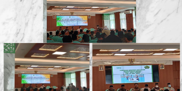 Hidayat Maskur bersama Kepala Kankemenag Kab/Kota se-Jawa Tengah mengikuti kegiatan Rapat Koordinasi Pelaksanaan Anggaran Tahun 2022
