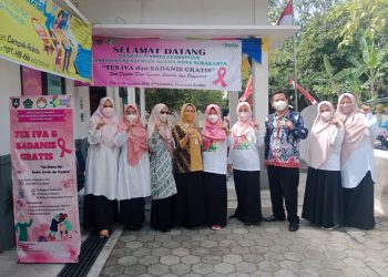 Pencegahan dini kanker servik dan kanker payudara, DWP Kemenag Kota Surakarta gelar tes IVA dan Sadanis