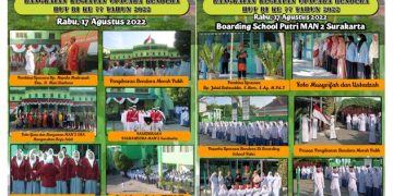 Usung Konsep Adat dan Budaya UPACARA HUT RI KE 77 di MAN 2 Surakarta