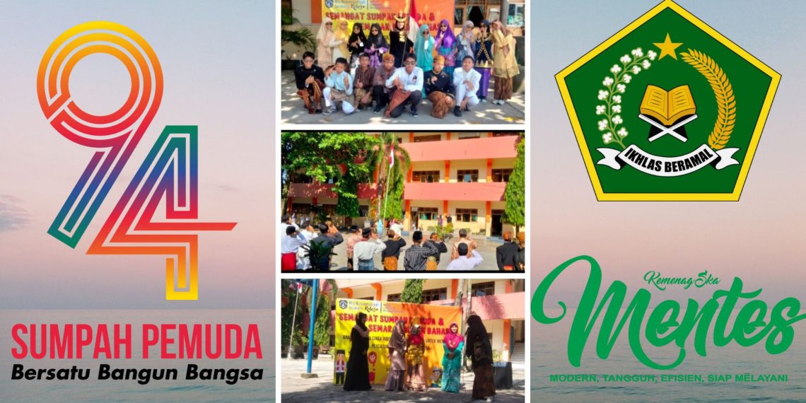 Peringati Hari Sumpah Pemuda: MTs Muhammdiyah Surakarta Melaksanakan Upacara dan Kegiatan Bulan Bahasa