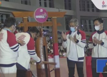 Menteri Agama Gus Yaqut Cholil Qoumas Pukul Kentongan, Pospenas ke IX Tahun 2022 Resmi Dibuka