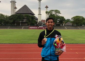 Hanif Arya Kontingen Kota Surakarta Raih Juara pada Cabang Olahraga Atletik Lari 100 m dan 200 m Pospenas ke IX Tahun 2022