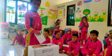 Siswa RA Palma Penggalangan Dana Untuk Korban Gempa Cianjur
