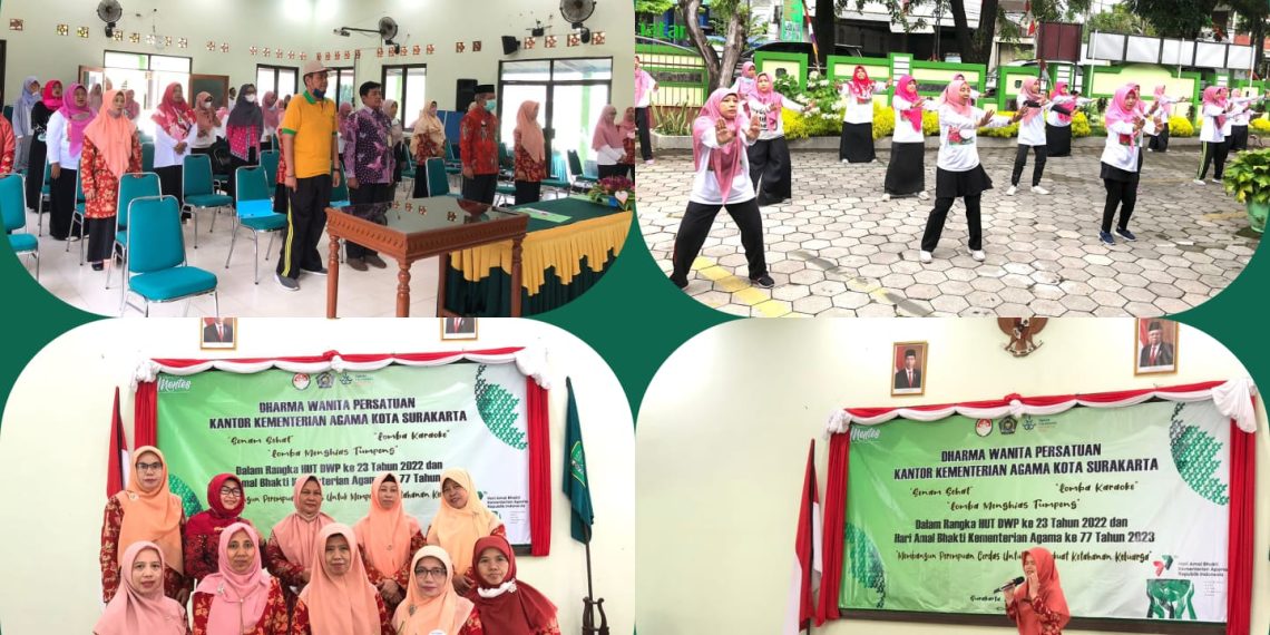 Semarak HAB Kemenag ke 77 dan HUT DWP ke 23, Kepala Kemenag Kota Surakarta Buka Beberapa Rangkaian Kegiatan