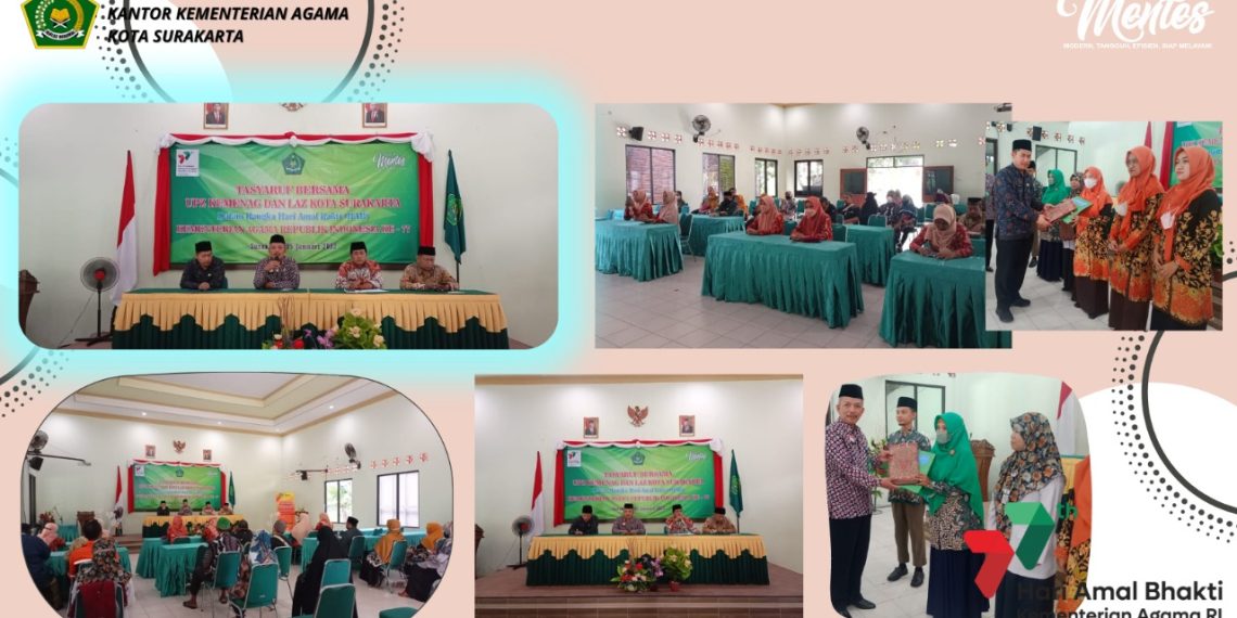 Kerjasama Dengan LAZ Kota Surakarta, UPZ Kemenag Tasarufkan Ratusan Juta Ke Mustahik