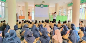 Silaturahmi Siswa kelas VI SD Muhammadiyah 8 Surakarta ke MTs Muhammadiyah Surakarta