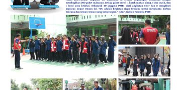 Aksi Peduli Sesama PMR MTsN Surakarta 1 Bagikan Ratusan Paket Makanan