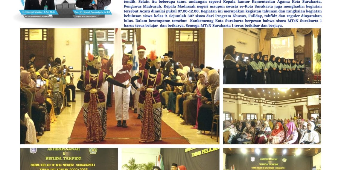 MTsN Surakarta 1 Pencetak Generasi Qurani dan Berprestasi