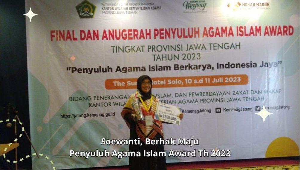 Surakarta Raih Juara 1 Penyuluh Agama Islam Award 2023 Tingkat Provinsi Jawa Tengah Kategori Kesehatan Masyarakat