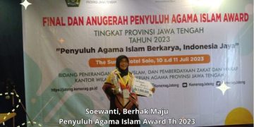 Surakarta Raih Juara 1 Penyuluh Agama Islam Award 2023 Tingkat Provinsi Jawa Tengah Kategori Kesehatan Masyarakat
