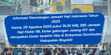Kepulangan Kloter 99, Tutup Rangkaian Musim Haji 1444 H/ 2023 M Kota Surakarta