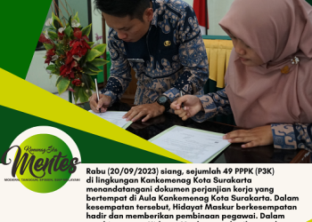 Pembinaan Oleh Kepala Kantor Dan Penandatanganan Dokumen Perjanjian Kerja PPPK di Lingkungan Kankemenag Kota Surakarta