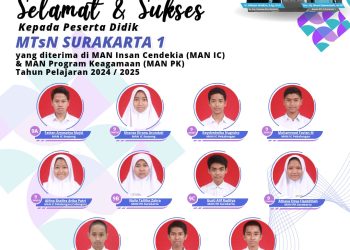 11 Siswa MTsN 1 Surakarta diterima di MAN IC dan MAPK
