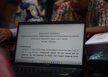 Rapat Koordinasi Pembentukan Petugas Pemberangkatan dan Pemulangan Haji Daerah (P3HD) Kota Surakarta Tahun 1445 H/2024 M