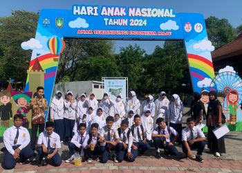 Mts Muhammadiyah hadirkan Tari Saman di event Hari Anak Nasional Kota Surakarta