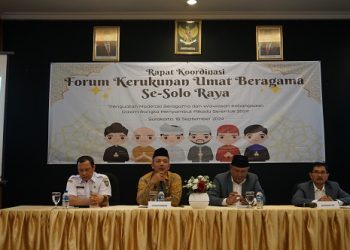 Rakor FKUB Solo Raya, “Gaungkan Pilkada Damai 2024 Melalui Penguatan Moderasi Beragama”