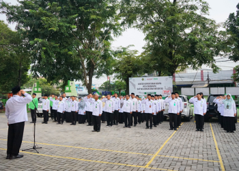 Penyegaran Organisasi dalam Penguatan Integritas Pegawai Melalui Apel Hormat Bendera