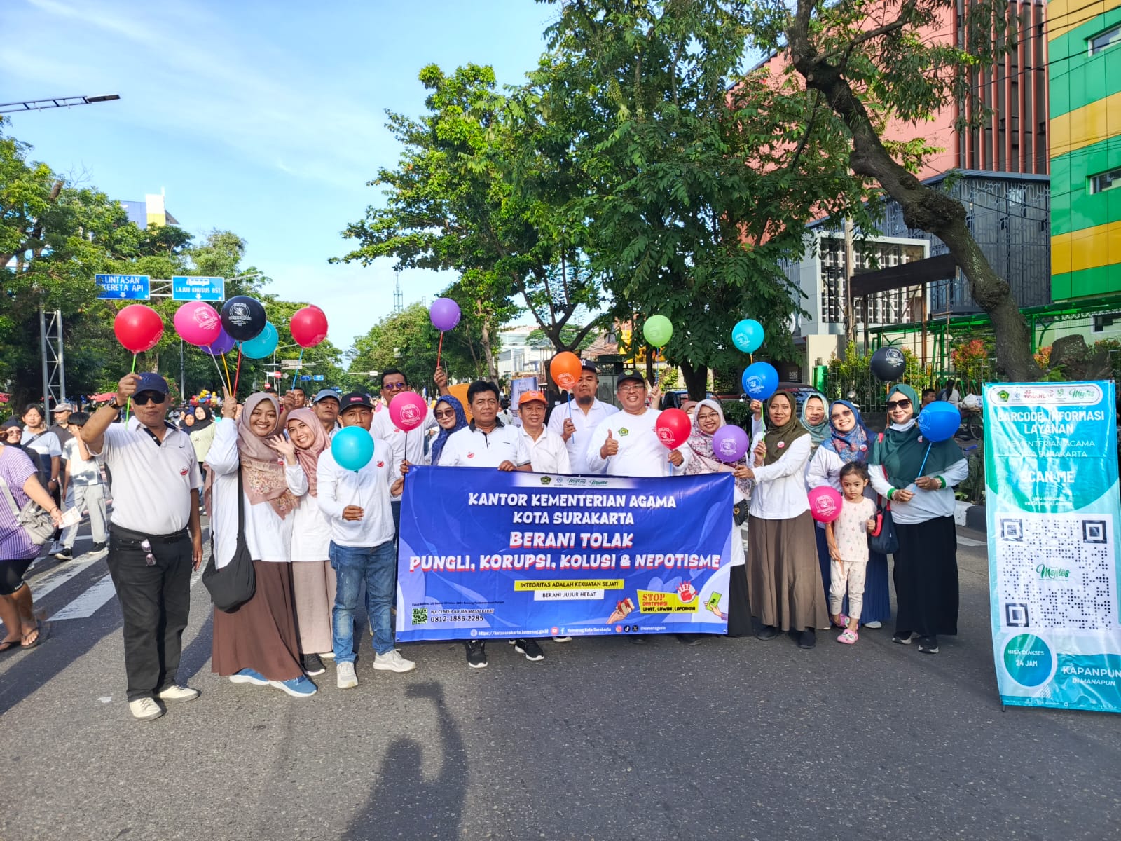 Kemenag Surakarta Gencarkan Kampanye Anti Gratifikasi di CFD, Perkuat Komitmen Zona Integritas