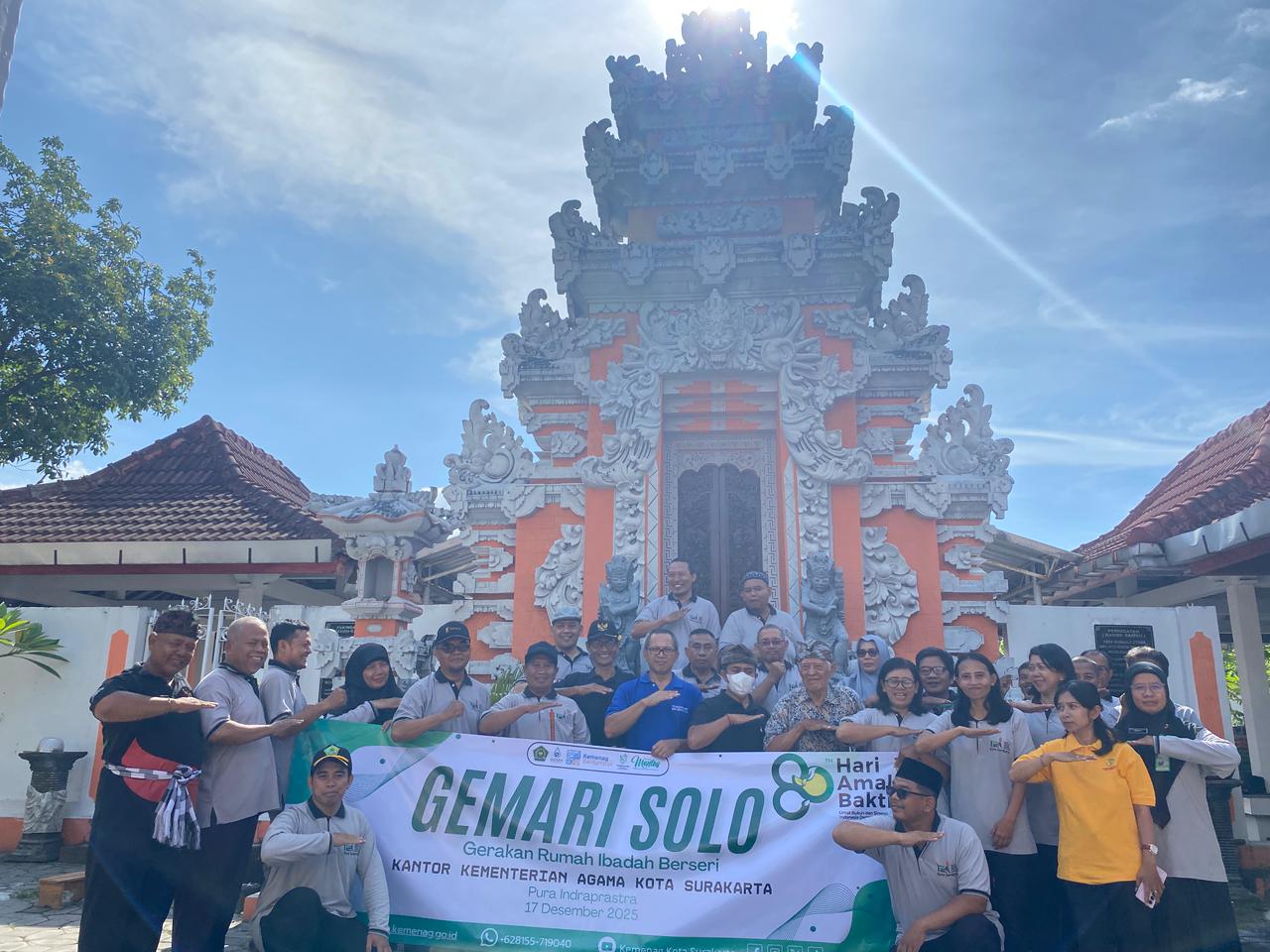 IPARI Kota Surakarta Gelar GEMARI di Pura Indraprasta, Meriahkan HAB Kemenag ke-80