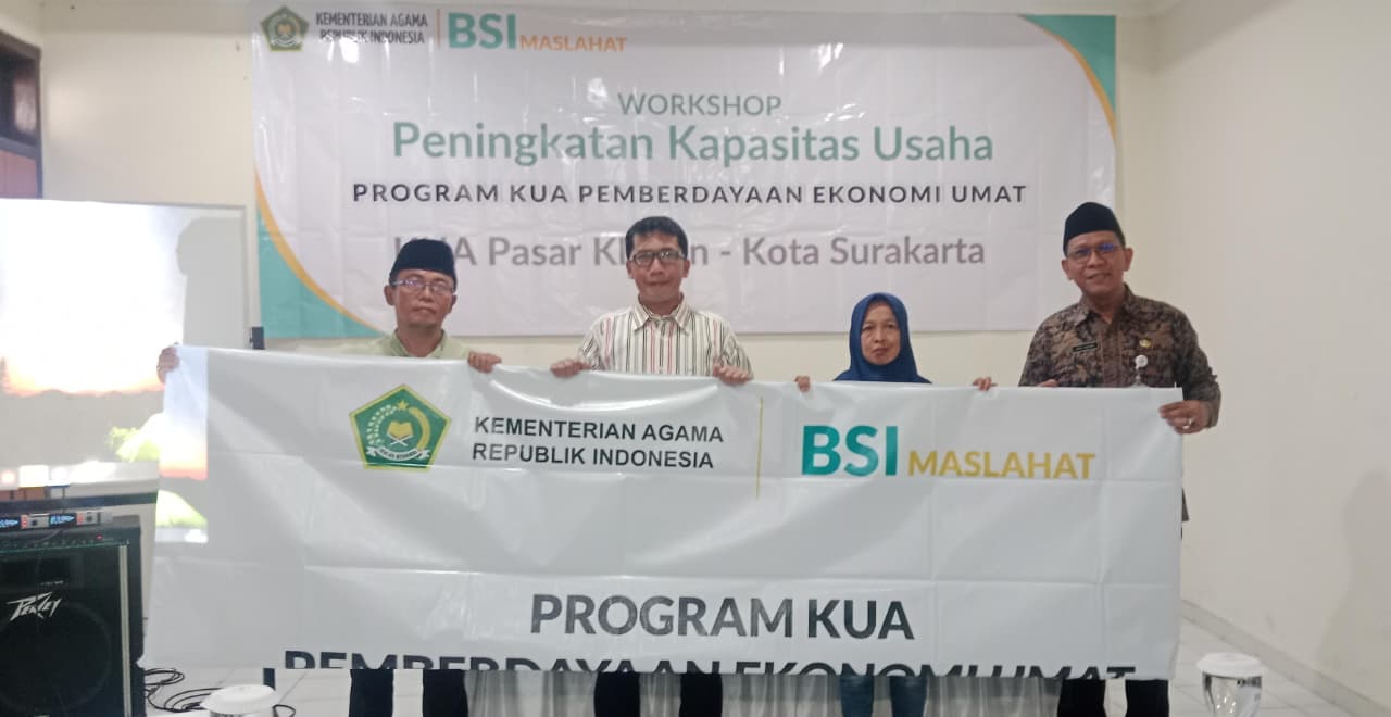 Dari Modal Menuju Kemandirian, KUA Pasar Kliwon Perkuat UMKM Lewat Workshop Pemberdayaan Ekonomi Umat