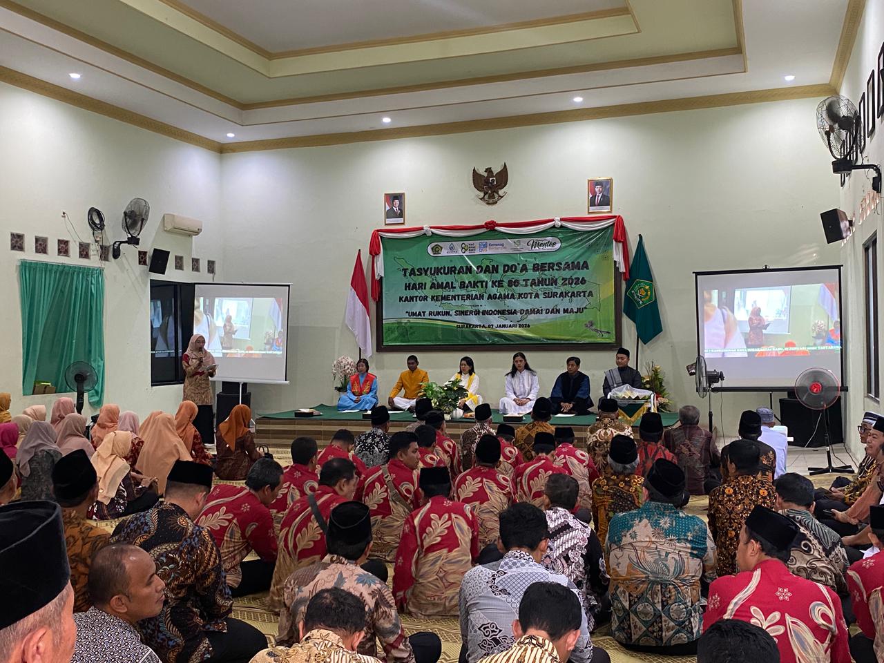 Kemenag Kota Surakarta Gelar Tasyakuran dan Doa Bersama Peringati HAB Ke-80 Kementerian Agama RI
