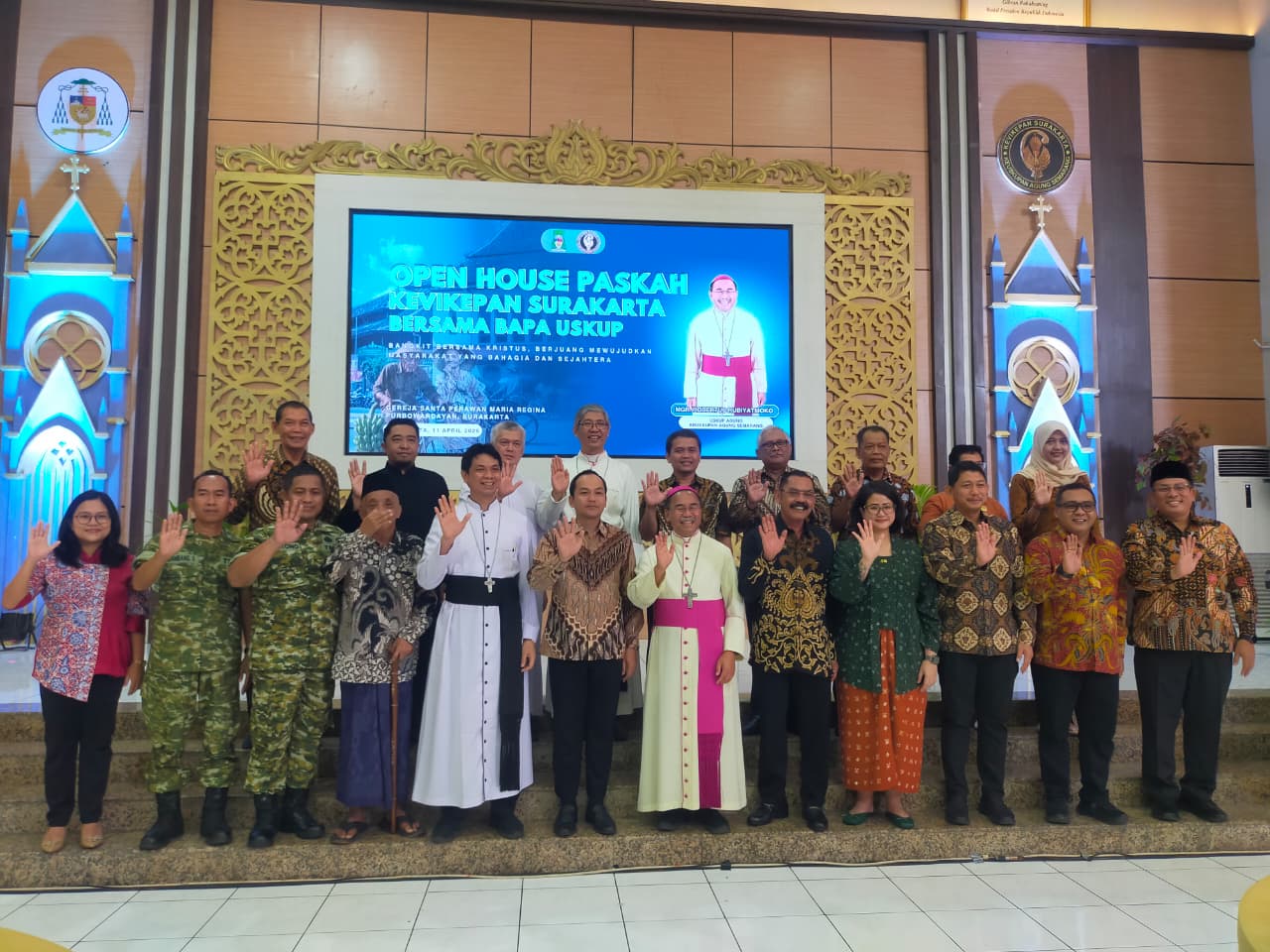 Open House Paskah Bersama Uskup Agung Semarang Perkuat Kerukunan Lintas Iman di Surakarta