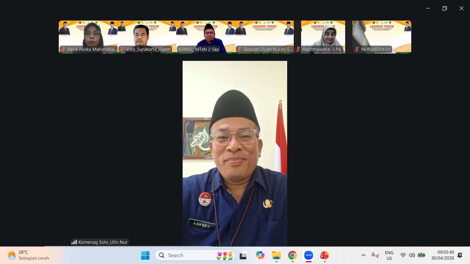Menyongsong Hardiknas, Kankemenag Kota Surakarta Gelar Leaders Forum untuk Perkuat Soliditas Tim Kerja