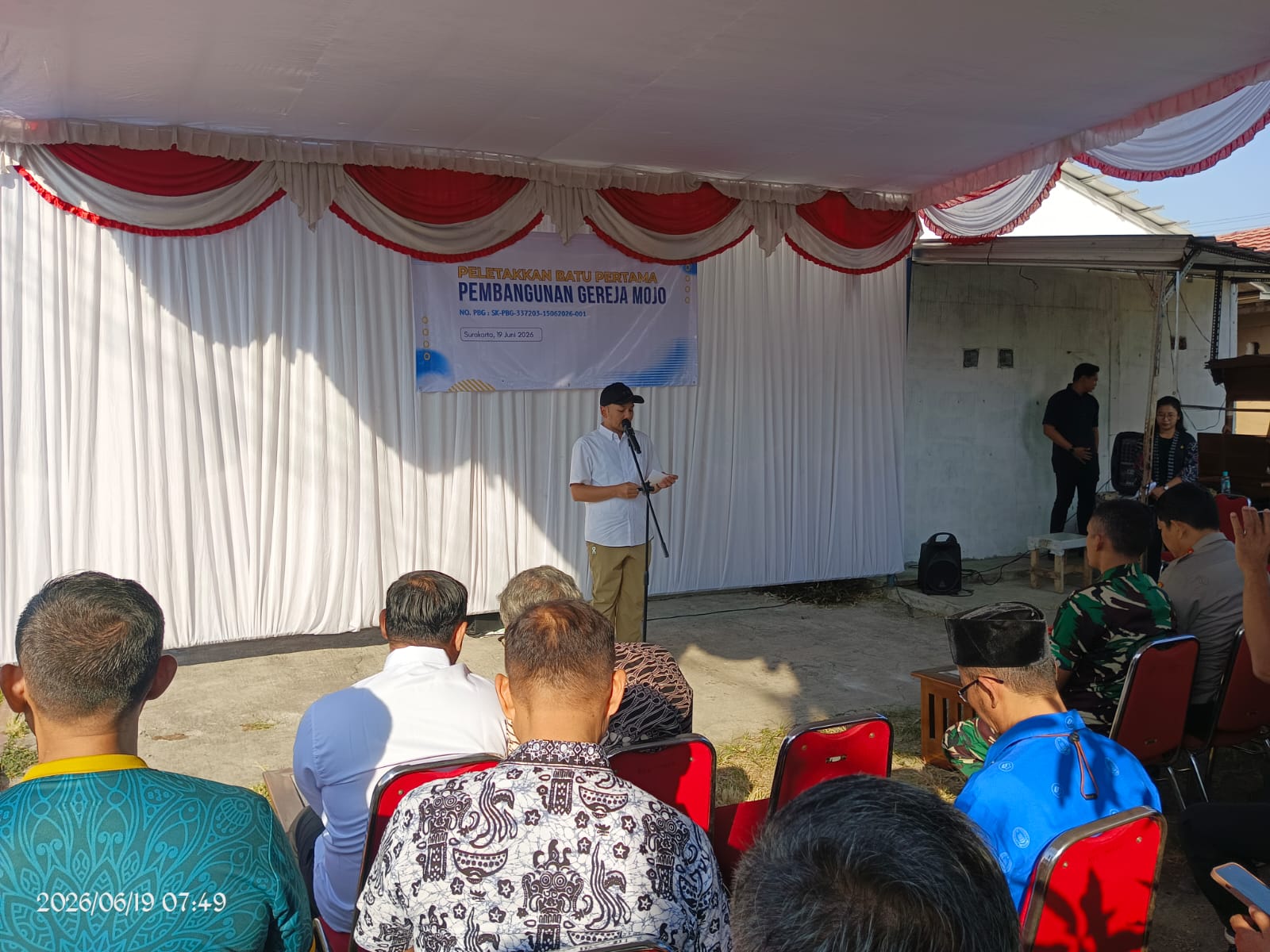 Peletakan Batu Pertama Gereja di Mojo Berlangsung Kondusif, Kemenag Surakarta Tegaskan Semua Telah Sesuai Regulasi