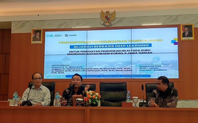 Kembangkan Pembelajaran Sejarah Berbasis Deep Learning, MAN 1 Surakarta Perkuat Kolaborasi Dengan UNS Dan MGMP Sejarah Korwil II Jawa Tengah