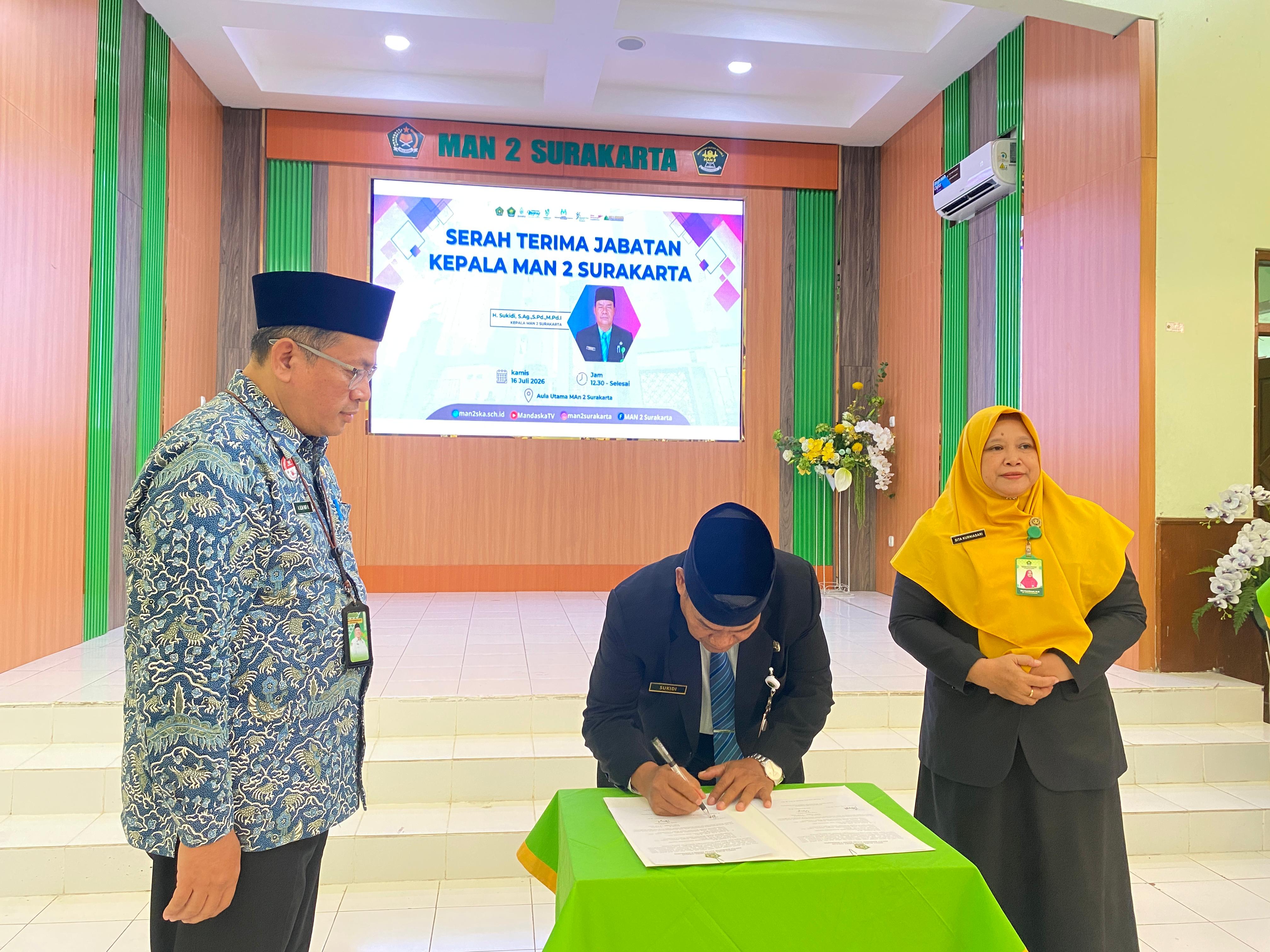Sertijab MAN 2 Surakarta, Revitalisasi Gedung Cagar Budaya Jadi Prioritas Strategis di Bawah Kepemimpinan Sukidi