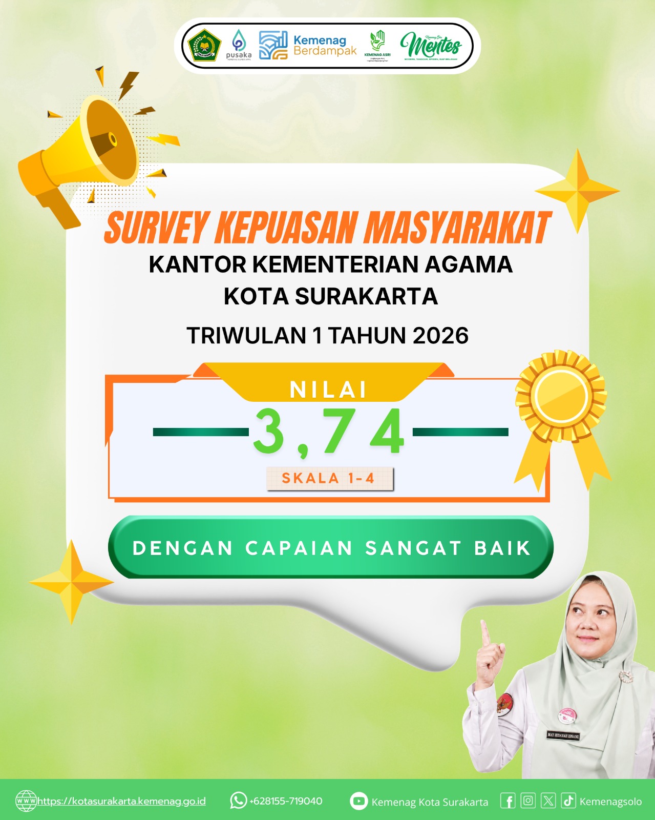 Indeks Kepuasan Masyarakat Tahun 2026
